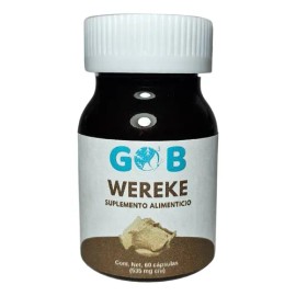 Wereke Polvo - Go3b - 60 Cápsulas - Suplemento Alimenticio Sin Sabor                                                                                  