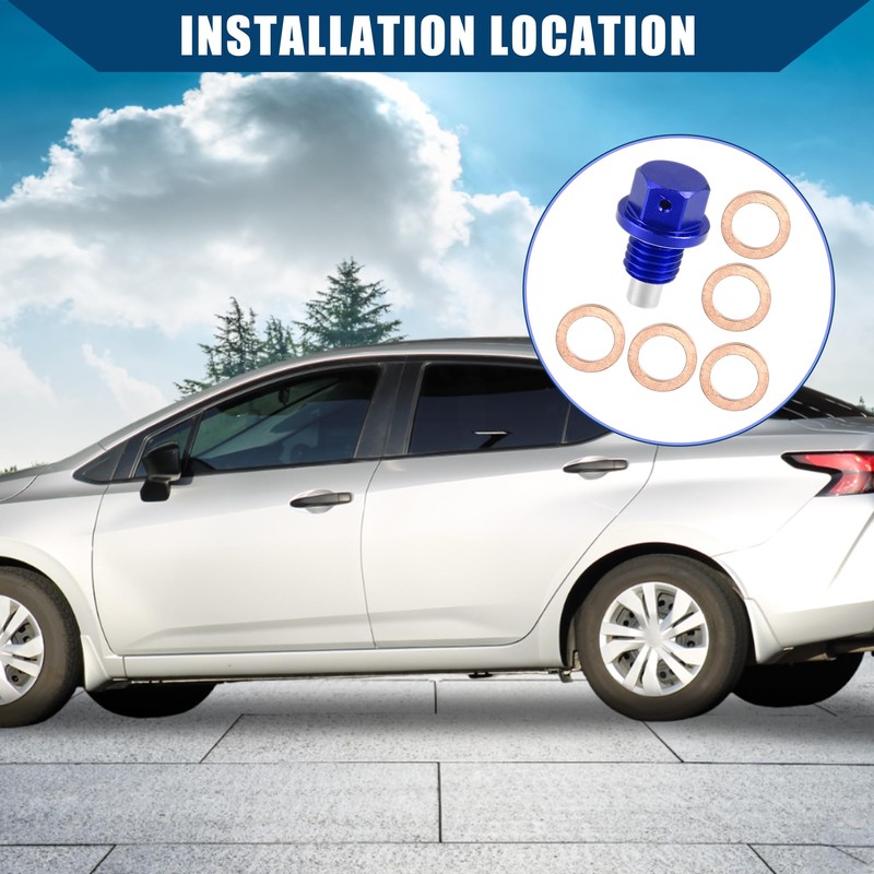 Hihaha Oil Drain Bolt/for Car/Durable Aluminum/1set