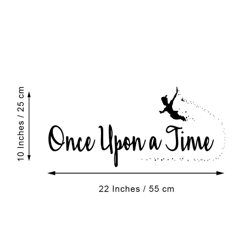Once Upon a Time Nursery Wall Quotes Decals Vinyl Lettering