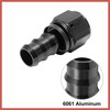 ACROPIX 2pcs 6061 Aluminum AN12 Straight Push Lock Hose Fitting