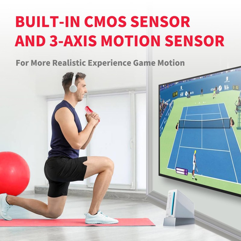 2 Sets Remote Controller for Wii, TechKen Replacement Remote Built-in