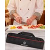Wessleco Chef Knife Bag(5 Slots), Knife Case Nylon Kitchen Storage