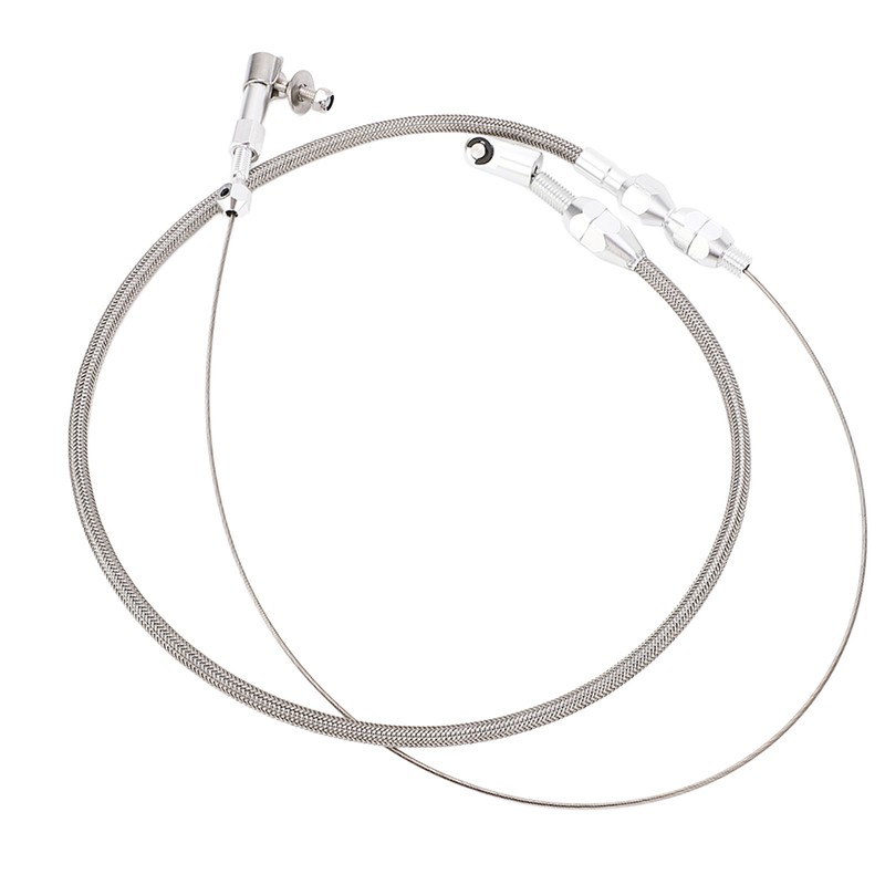 24in Throttle Cable Stainless Steel Flexible Easy Installation Throttle Wire