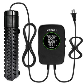 ZazaFi Aquarium Heater 100W/200W/300W/500W, Fish Tank Heater with High-Temperature Protection and Turtle Tank Heater with Automatic Power-Off When Leaving Seawater or Freshwater.