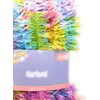 NB Happy Easter Pastel Garland Tinsel Bunny Baskets Pink Lime