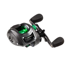 Mitchell MX3 Baitcasting Reel, Fishing Reel, Low Profile Baitcast Reels, Predator Fishing, Pike, Perch, Zander, Unisex, Black/green, LP | Left Hand | 6.4:1
