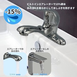Basin Faucet Mixing Faucet 2 Holes Single Lever Faucet Washbasin Faucet Water Replacement Mixing Faucet Kitchen Stylish Home DIY Faucet Hardware Two-Hole Brass (2HF01)