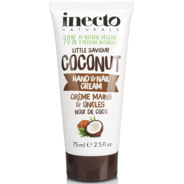 Inecto Hand & Nail Cream Pure Coconut/Hand & Nail Cream with Coconut Oil – 75ml