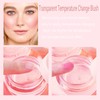 Moisturising Liquid Cream Blush, Natural-Looking Lightweight Cream Colour Changing Blusher