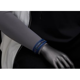 COOLSTEELANDBEYOND Multi-Strand Gem Stone Beads Chain Blue Braided Leather Bracelet Wristband Steel Magnetic Clasp