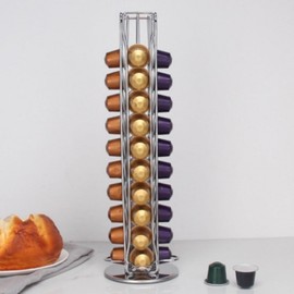 Coffee Capsule Storage Organizing Stand Holder Rotating 40 Pieces Coffee capsule storage stand 10ea