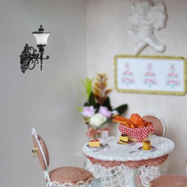 Angoily 4pcs Dollhouse Wall Light Luminous Wall Lamp Mini House Accessory Miniature Wall Lamp Sand Table Decorative Lamp Micro-Landscape Decorations Simulation Wall Lamp Wall Lamp Model