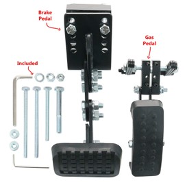 Sourcemobility Gas and Brake Pedal Extenders for Cars, Go Kart, Ride on Toys