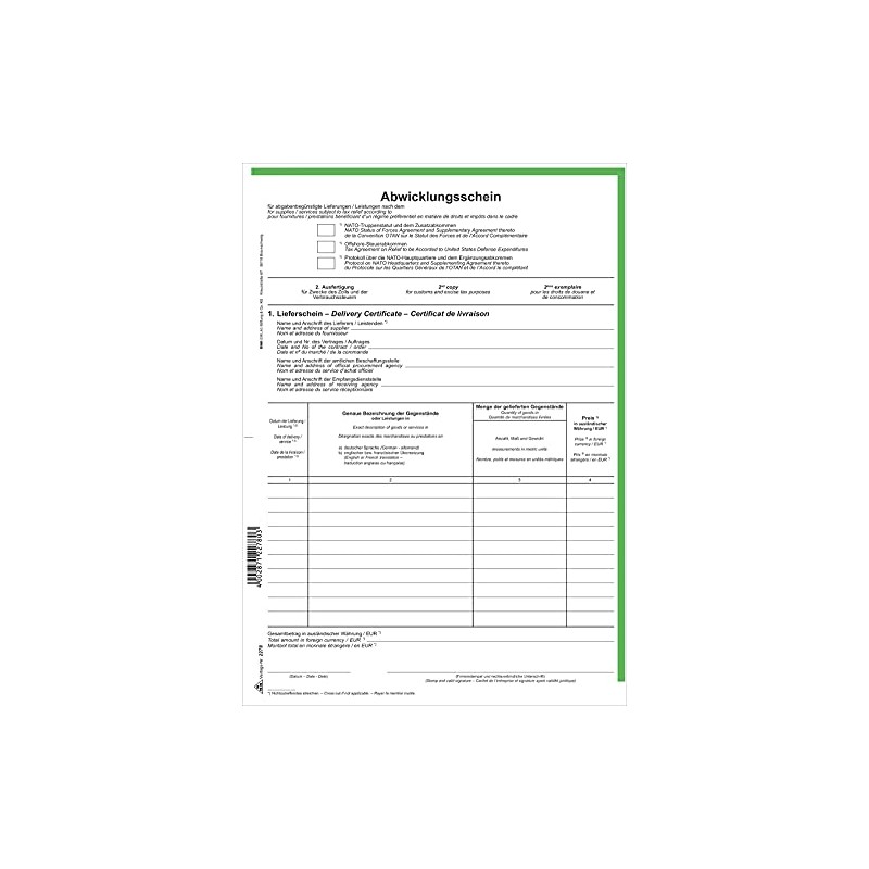 RNK 2278 NATO 2-Ply Note A4