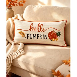 Corduroy Fall Pillow Covers 12x20 Farmhouse Sunflower Pillow Covers
