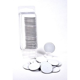 Hedral Value Pack of 50 - Blank 1" Circle Board Game Chits Round Tiles Counters Markers DIY D&D