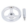 3 Spoke Hand Wheel with Revolving Handle Cast Iron Round