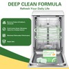 OOOFLOWER 6-Pack Dishwasher Detergent, Deep Cleaning Dishwasher Formula Tablets, Dishwasher