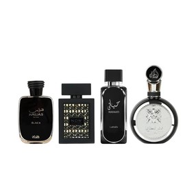 Rasasi - Lattafa | Hayaati + Fakhar + Hawas black + Rave Now Black | Men's Fragrances | 3.4 oz Per Bottle