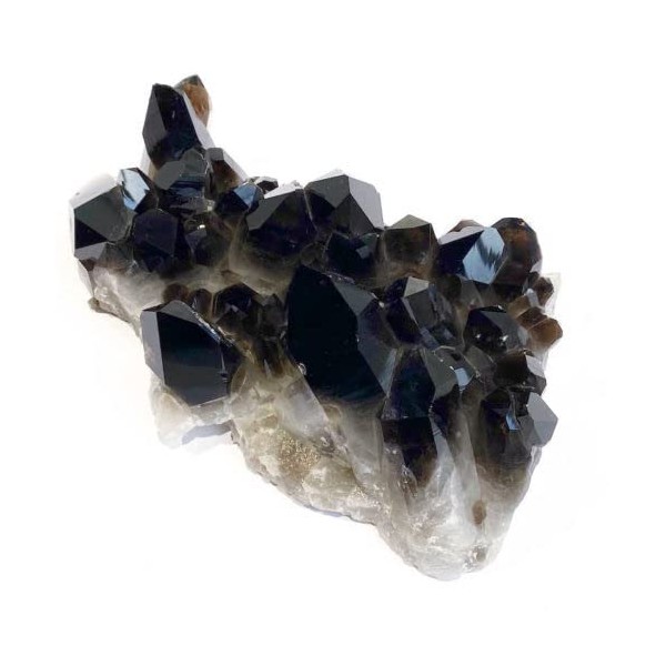 Pachamama Essentials Smoky Quartz Healing Stone - Crystal Cluster, raw Mineral, raw Smoky Quartz, raw Crystal 3"+ (Smoky Quartz, Medium)
