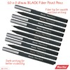 rorito 10 x 0.8mm Fiber Point BLACK Pens Smooth Fine