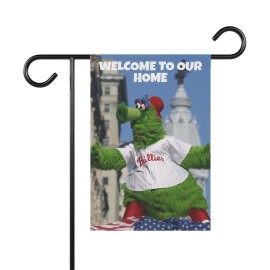 Chatty Kathie Gifts Philly Philadelphia Phillies Phillie Phanatic Garden Flag, Banner - 12'' × 18''