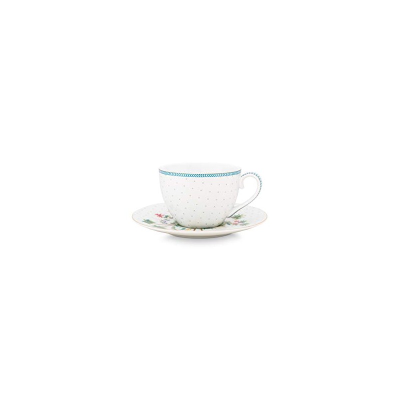 Pip Studio 51004117 Jolie Dots Gold cup/saucer 0.28 L