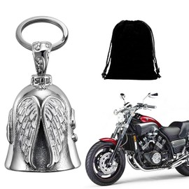 Norhogo Motorcycle Bell, Guardian Bell Motorcycle Bell, Guardian Bell Motorcycle Lucky Doorbell, Guardian Bell Motorbike for Electric Cars, Motorcycles, Bicycles, silver, Unit size