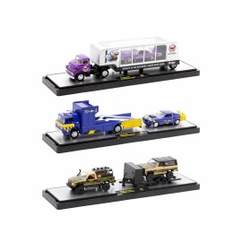 DCD Auto Haulers 1/64 Diecast Models M2 Machines Set of 3 Limited Edition Trucks Release 75 Worldwide 8000 Pieces