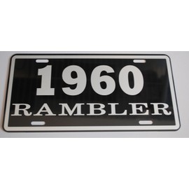 Motown Automotive Design Metal License Plate 1960 60 Rambler AMC TAG 6 X 12 HOT Rod Muscle CAR Classic Museum Collection Novelty Gift Sign