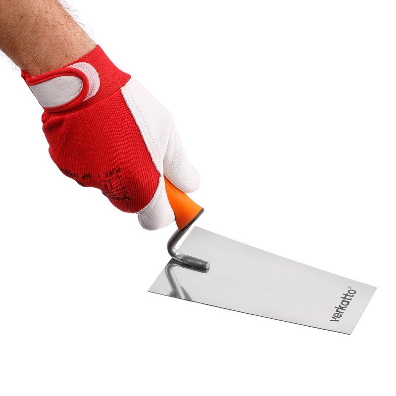 Mivos Stainless Steel Trapezoidal Trowel 180 mm - Rustproof Masonry