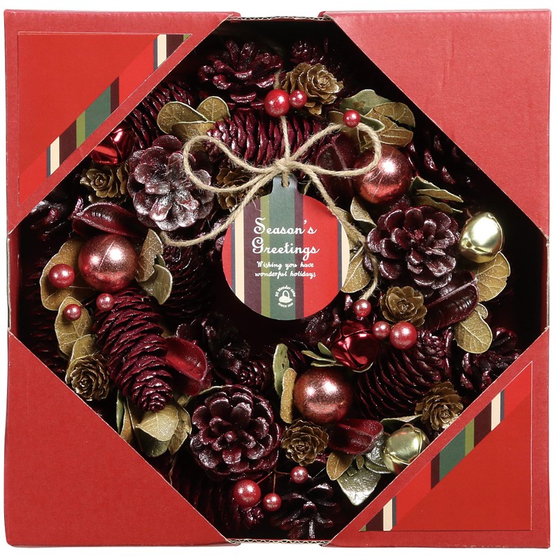 SG Wonder Zone 660-022 Wreath 9.8 inches (25 cm) Christmas