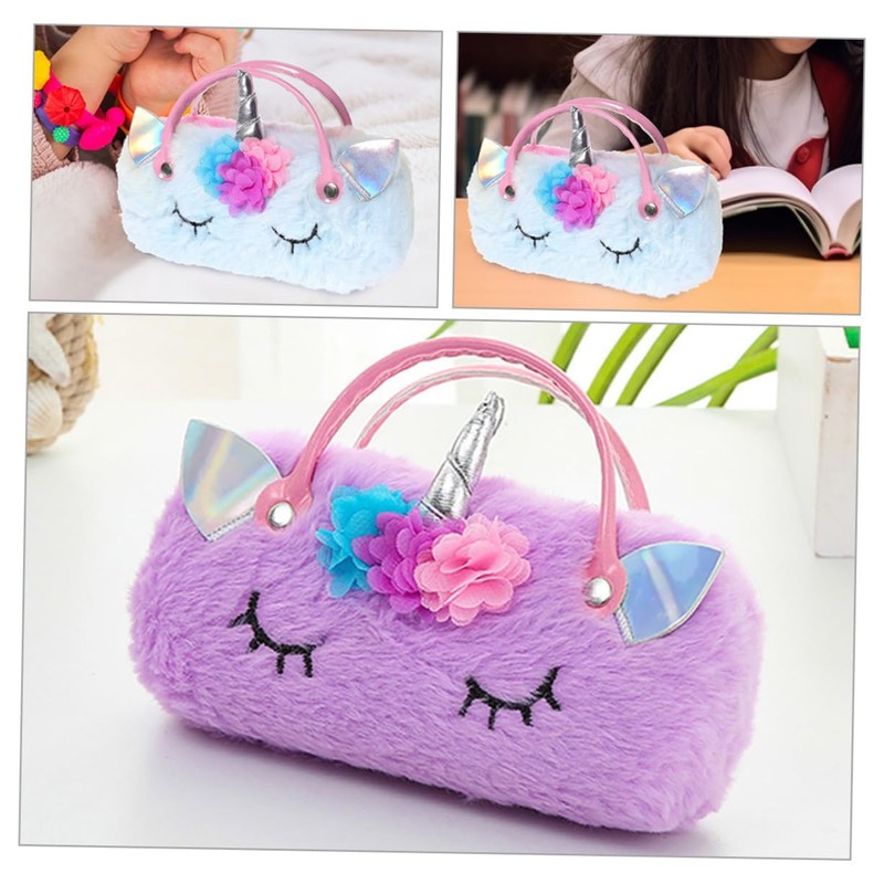 IMIKEYA 2pcs Unicorn Glasses Case for - Cute Hard Shell