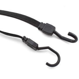 SDTC Tech 4-Pack 36 Inch Flat Bungee Cords with Hooks Premium Latex Bungie Straps Elastic Ropes for Luggage, Moving, Trunk, RV, Camping, Hand Carts