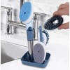 Multifunctional Kitchen Brush Set, Soap-Dispensing Dish Brush Set with 4 Replaceable Heads and Elegant Storage Stand – Versatile Scrubbing Solution for Dishes, Pots, Pans, and Sinks