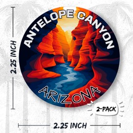 Antelope Canyon Arizona Pin Button 2.25 inch 2-Pack – Pinback Button for Jeans Pants Shirt Backpack – Pins for Clothes Hat Cap ID45000