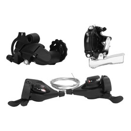 WAKE Bike 3x8 24 Speed Groupset Bike Left Right Brake Lever Shifter Kit with Front Rear Derailleur