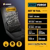 AMBOSS WERKZEUGE® Spiral Drill Bit 19-Piece Set Diameter 1-10 mm