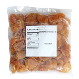 Dried Apricots, 2 Pound Bag Apricots, Apricots Dried Fruit, The Hampton Popcorn & Candy Company