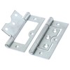 Large Silver Flush Cabinet Hinges Door Flush Hinges 75mm/3-Inch Heavy