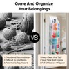 Bounlgsr 6 Large Hanging Yarn Storage Organizer with Double Zippers,10