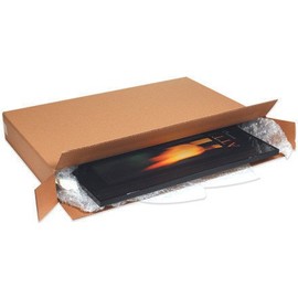 Aviditi Side Loading Corrugated Box, 56" L x 10" W x 32" H, Kraft, Bundle of 5 (HD561032FOL)