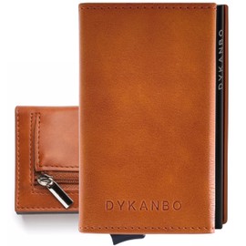 DYKANBO Men's Wallet Small - Wallets, ID & Card Sleeves for Men - Wallet Men's Slim Men's Wallets - Smart Wallet Men - Slim Wallet Men - RFID Wallet, brown, Modern