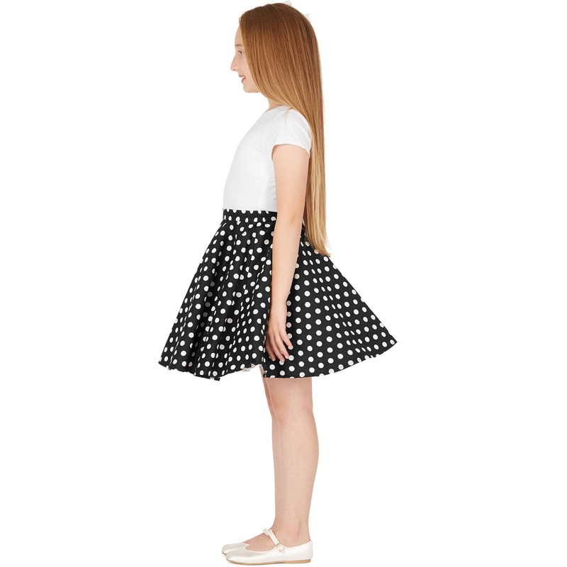BlackButterfly Children's Vintage 1950s Girls Swing Circular Skirt - Full