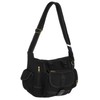 EyeCatchBags New York Cross Body Messenger Canvas Shoulder Bag Black