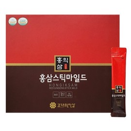 Goryeowon Ginseng Hongiksam Red Ginseng Stick Mild 10ml 30 Sticks / 고려원인삼 홍익삼 홍삼스틱 마일드 10ml x 30스틱