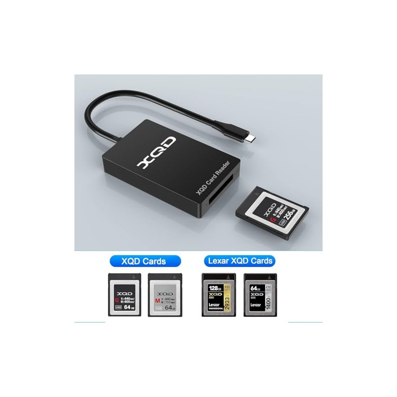 Lector de tarjetas XQD - Adaptador de lector de tarjetas
