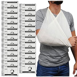 25 Pack, Steroplast Cotton Calico Arm Shoulder Support Sling Brace Bandage 90cm x 90cm x 127cm