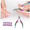 Mikinona Stainless Steel Cuticle Scissors with Stylish Gradient Design Versatile