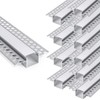 KSDLMPA 10 Pack 3.3Ft/1M Plaster-in Bendable Aluminum Profile LED Light